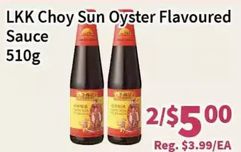 Blue Sky Supermarket Lkk choy sun oyster flavoured sauce offer