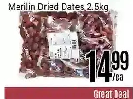 Nations Fresh Foods Merilin dried dates offer