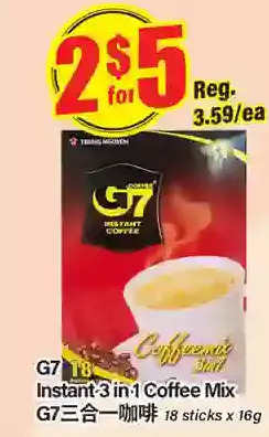Btrust Supermarket G7 instant 3 in 1 coffee mix offer