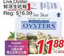 Foody World Live oyster offer
