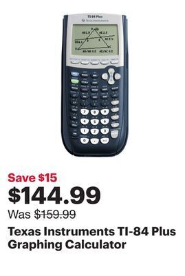 Best Buy Texas instruments ti-84 plus graphing calculator offer
