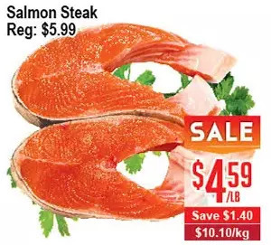 Skyland Foodmart Salmon steak offer