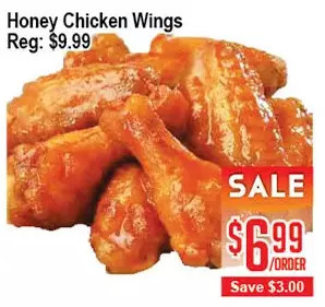 Skyland Foodmart Honey chicken wings offer