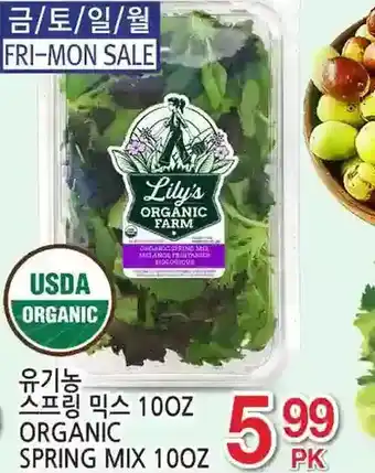 H-Mart Organic spring mix offer