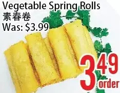 Bestco Food Mart Vegetable spring rolls offer