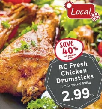 Market Place IGA BC Fresh Chicken Drumsticks offer