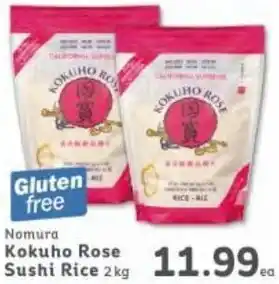 Market Place IGA Nomura Kokuho Rose Sushi Rice 2Kg offer