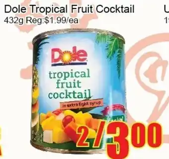 Fu Yao Supermarket Dole Tropical Fruit Cocktail offer