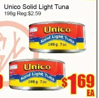 Fu Yao Supermarket Unico Solid Light Tuna offer