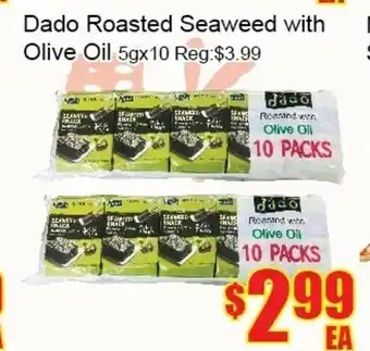Fu Yao Supermarket Dado Roasted Seaweed with Olive Oil offer
