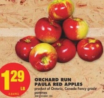 No Frills Orchard Run Paula Red Apples offer