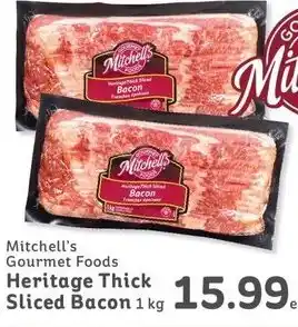IGA Mitchell's Gourmet Foods Heritage Thick Sliced Bacon 1Kg offer
