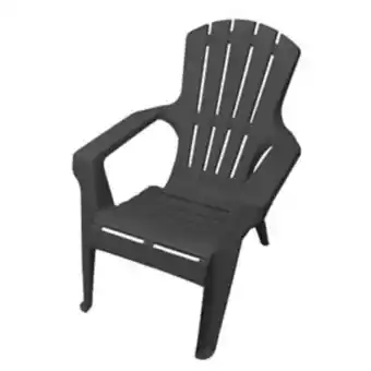 Lowe's Gracious living stationary grey plastic adirondack chair offer