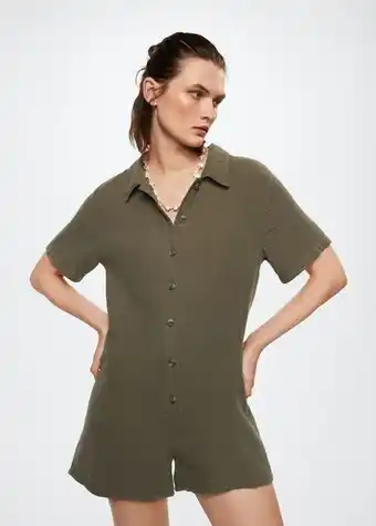 Mango Cotton cheesecloth jumpsuit offer