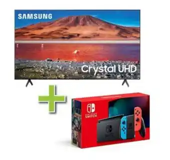 Aaron's 50" samsung 4k ultra hd smart tv & nintendo switch 32gb bundle offer