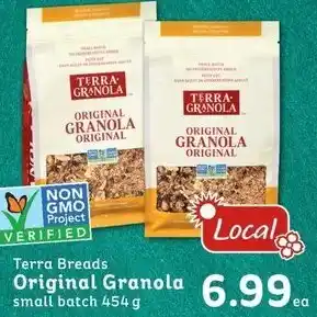 IGA Terra Breads Original Granola 454g offer