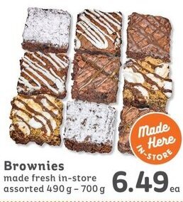 IGA Brownies 490g-700g offer