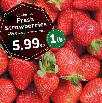 IGA California Fresh Strawberries 454g offer