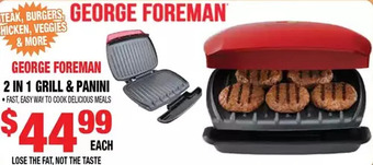 George foreman 2 in 1 grill & panini