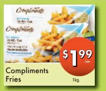 Westfort Foods Compliments Fries offer
