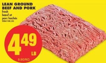 No Frills Lean Ground Beef and Pork offer