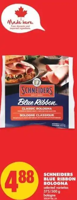 No Frills Schneiders Blue Ribbon Bologna 375/500 g offer