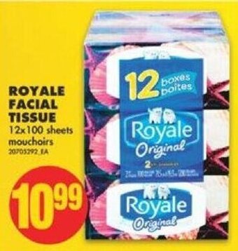No Frills Royale Facial Tissue 12 x 100 sheets offer