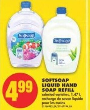 No Frills Softsoap Liquid Hand Soap Refill 1.47L offer