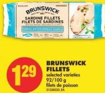 No Frills Brunswick Fillets 92/100 g offer