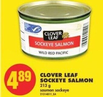 No Frills Clover Leaf Sockeye Salmon 213 g offer