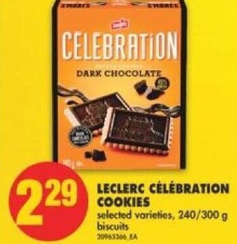 No Frills Leclerc Célébration Cookies 240/300 g offer