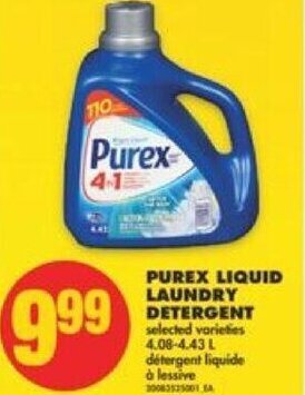 No Frills Purex Liquid Laundry Detergent offer