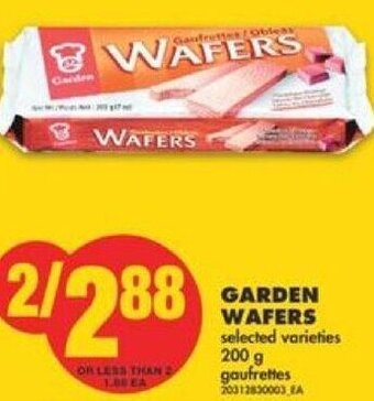 No Frills Garden Wafers 200 g offer