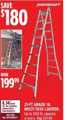 Mastercraft 21-ft grade 1a multi-task ladder