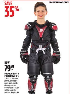 Canadian Tire Sherwood premium youth protective kit offer