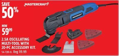 Mastercraft 2.5a oscillating multi-tool 