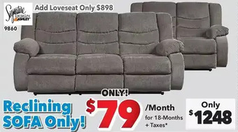 Surplus Furniture Reclining sofa | loveseat offer