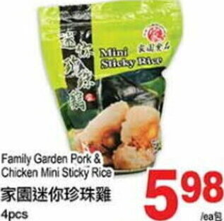 T&T Supermarket Family Garden Pork & Chicken Mini Sticky Rice 4pcs offer