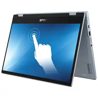 Best Buy Asus 14" touchscreen 2-in-1 chromebook flip - ai blue (intel i3-1110g4/256gb pcie ssd/8gb ram/chrome os) offer