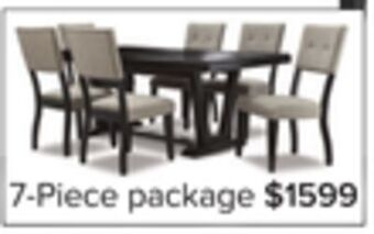 Leon's Imari 7-piece dining room set - black and grey offer