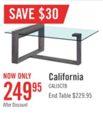 The Brick California coffee table offer