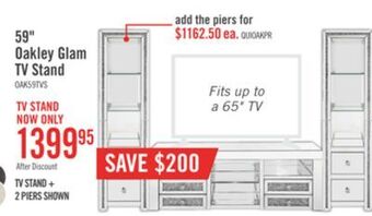 The Brick Oakley 59" tv stand offer