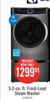The Brick Electrolux 5.2 cu. ft. front-load washer - elfw7637at offer