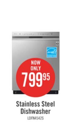 The Brick Lg 24" front control built-in dishwasher with quadwash® - ldfn4542s offer