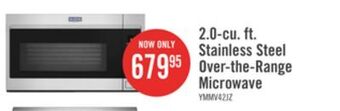 The Brick Maytag 1.9 cu. ft. over-the-range microwave - ymmv4207jz offer