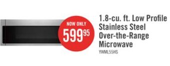 The Brick Whirlpool 1.1 cu. ft. low-profile microwave hood combination ywml55011hs offer