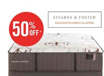 The Brick Stearns & foster founders collection ashton gate queen mattress set offer