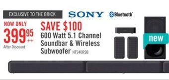 The Brick Sony 5.1-channel 600 w home cinema package - 4a5573 offer