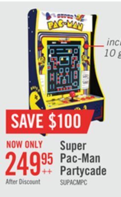 The Brick Arcade1up super pac-man™ partycade plus offer