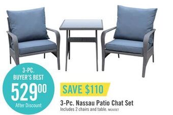 The Brick Nassau 3-piece patio package - grey offer